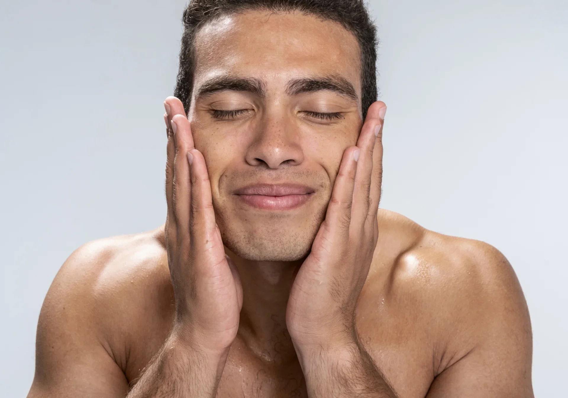 Paciente tras el tratamiento para las manchas de la cara